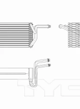 TYC Genera A/C Evaporator Core Rear                                     - 97282 - Image 4