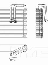 TYC Genera A/C Evaporator Core Front                                     - 97288 - Image 3