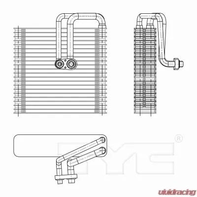 TYC Genera A/C Evaporator Core Front - 97288