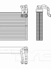 TYC Genera A/C Evaporator Core Nissan Front                                     - 97291 - Image 3