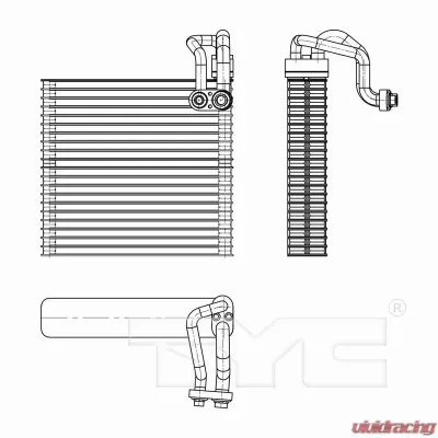 TYC Genera A/C Evaporator Core Nissan Front - 97291