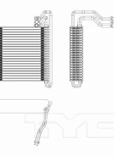 TYC Genera A/C Evaporator Core Ford                                     - 97293 - Image 3