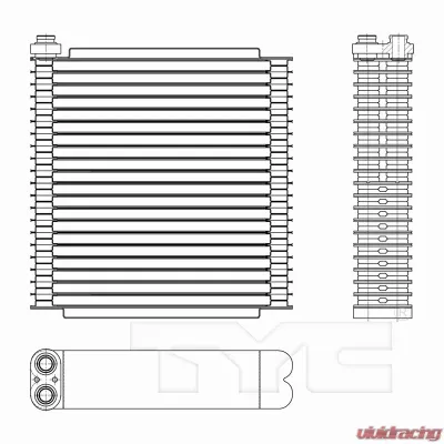 TYC Genera A/C Evaporator Core Mazda Front - 97294
