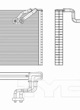 TYC Genera A/C Evaporator Core Dodge Journey 2014-2020                                     - 97296 - Image 3