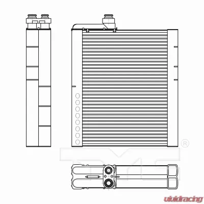 TYC Genera A/C Evaporator Core Front - 97301