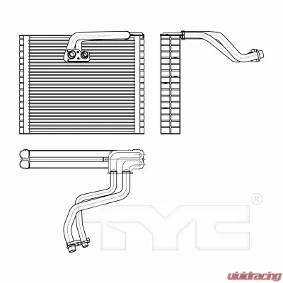 TYC Genera A/C Evaporator Core Fiat 500 Front 2012-2019 - 97302