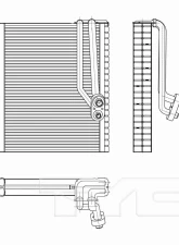 TYC Genera A/C Evaporator Core Jeep Wrangler Front 2012-2018                                     - 97303 - Image 3