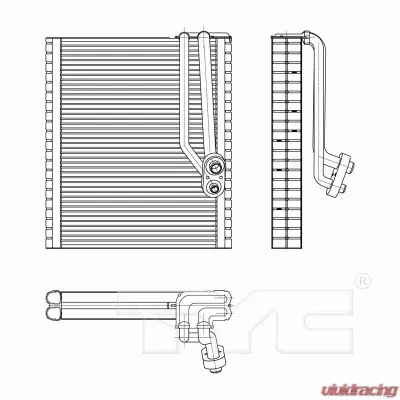 TYC Genera A/C Evaporator Core Jeep Wrangler Front 2012-2018 - 97303