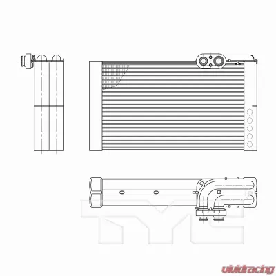 TYC Genera A/C Evaporator Core Rear - 97308