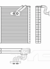 TYC Genera A/C Evaporator Core Front                                     - 97310 - Image 3