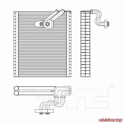 TYC Genera A/C Evaporator Core Front - 97310