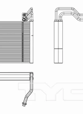 TYC Genera A/C Evaporator Core Front                                     - 97311 - Image 3