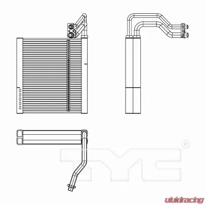 TYC Genera A/C Evaporator Core Front - 97311