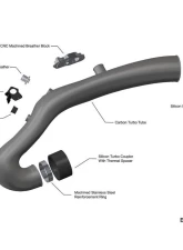 Eventuri Carbon Fiber Turbo Tube for Mercedes A35 AMG W177 | CLA35 AMG C118 | A250 W177 2019+                                     - EVE-A35-CF-CHG - Image 4