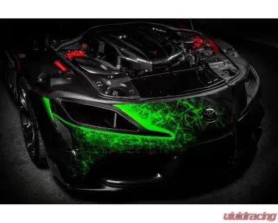 Eventuri Black Carbon Headlamp Race Duct Toyota Supra A90 2020-2024 - EVE-A90-CF-HDP