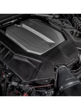 Eventuri Gloss Black Carbon Engine Cover for EVE-C8RS6-CF-ENG - Precision Fitment                                     - EVE-C8RS6-CF-ENG - Image 2