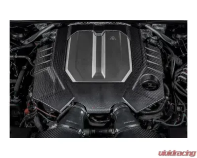 Eventuri Gloss Black Carbon Engine Cover for EVE-C8RS6-CF-ENG - Precision Fitment - EVE-C8RS6-CF-ENG