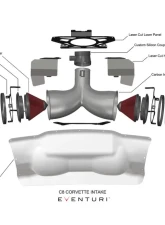 Eventuri Black Carbon Intake System Chevrolet C8 Corvette Coupe 2020-2024                                     - EVE-C8VT-CF-INT - Image 10