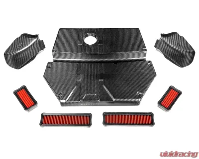 Eventuri Black Carbon Airbox Lid and Carbon Scoops for EVE-FX34M-CF-INT - EVE-FX34M-CF-INT