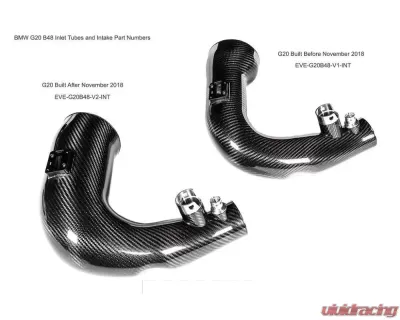 Eventuri Black Carbon Intake System BMW 318i | 320i | 330e | 330i 2019-2025 - EVE-G20B48-V2-INT