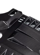 Eventuri Black Carbon Engine Cover Matte with BMW M Power Decal for BMW M3/M4 2015-2020                                     - EVE-G8XM-CFM-ENG-D - Image 9