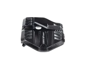 Eventuri Gloss Black Carbon Engine Cover with BMW M Power Decal