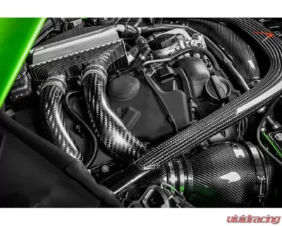 Eventuri Matte Black Carbon Charge Pipe Set for EVE-S55-CF-CHG - EVE-S55-CF-CHG