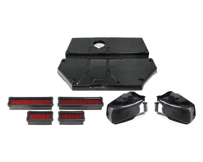 Eventuri Black Carbon Airbox lid + LCI Carbon Scoops - EVE-FX34M-LCI-INT