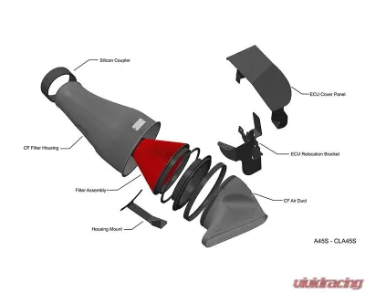 Eventuri Black Carbon Intake System Mercedes-Benz A45 | A45S | CLA45 | CLA45S 2020+ - EVE-A45S-CF-INT