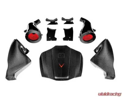 Eventuri Black Carbon Intake w/ Matte Engine Cover Mercedes-Benz AMG GTR | AMG GTS | AMG GT 2016+ - EVE-AMGGT-CFM-INT