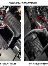 Eventuri Carbon Charge Pipe V2 Honda Civic FK8 Type R CLEARANCE                                     - EVE-FK8V2-CF-CHG - Image 12