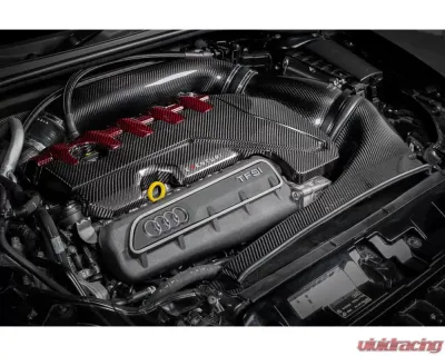 Eventuri Black Carbon and Red Kevlar Engine Cover for EVE-ST38V8S-CF-ENG - EVE-ST38V8S-CF-ENG