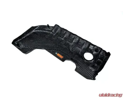 Eventuri Black Carbon and Red Kevlar Engine Cover for EVE-ST38V8S-CF-ENG - EVE-ST38V8S-CF-ENG
