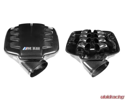 Eventuri BMW OEM M V8 Plenum Replacement Emblem for BMW M Models, Black Finish - IND-MV8-B