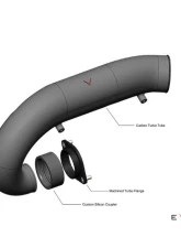 Eventuri Carbon Charge Pipe Honda Civic Type-R  FL5 2022+                                     - EVE-FL5-CF-CHG - Image 2