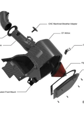 Eventuri Black Carbon Intake System EVE-FL5-CF-INT for BMW F30/F32 2012-2019                                     - EVE-FL5-CF-INT - Image 3