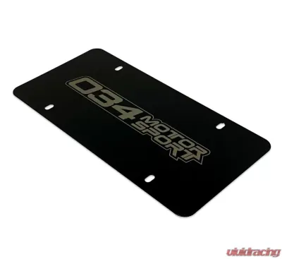 034 Motorsport Powdercoated Stainless License Plate - 034-A03-0002
