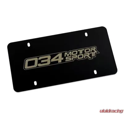 034 Motorsport Powdercoated Stainless License Plate - 034-A03-0002