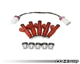 034 Motorsports Improved Injector Adapter Kit 7A EFI Audi 90/Couppe Quattro I5 20V