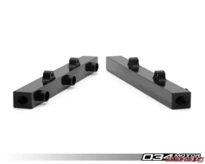 034 Motorsports Fuel Rail Pair w/Brackets Audi 2.7T S4 1998-2004 - 034-106-7016-S4