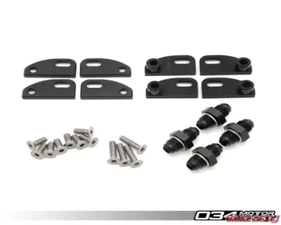 034 Motorsports Fuel Rail Pair w/Brackets Audi 2.7T S4 1998-2004 - 034-106-7016-S4