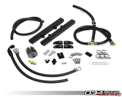034 Motorsports Complete Fuel Rail Kit Drop-In 2.7T S4 - 034-106-7042-S4