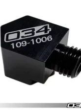 034Motorsport 90D Water/Meth Nozzle Adapter - CNC-Machined Billet Aluminum, Black Anodized                                     - 034-109-1006 - Image 5