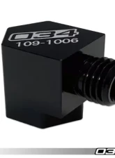 034Motorsport 90D Water/Meth Nozzle Adapter - CNC-Machined Billet Aluminum, Black Anodized                                     - 034-109-1006 - Image 2