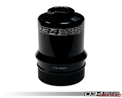 034Motorsport Billet Oil Filter Housing for Audi VW EA888 Gen 3 2.0T 2012+ Black Aluminum - 034-110-9000