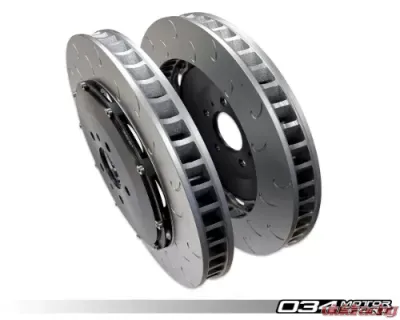 034 Motorsports Stage 2 2-Piece 390mm Floating Front Brake Rotor Upgrade Kit for Audi R8 2006-2015 - 034-301-1004