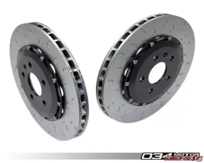 034 Motorsports 2pc Floating Rear Brake Rotor Upgrade Kit Audi S4/S5/SQ5 2018-2023 - 034-301-2008
