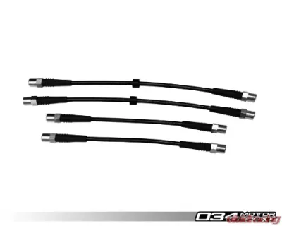 034 Motorsports Stainless Steel Braided Brake Line Kit Audi S4 Quattro C4 1991-1997 - 034-303-0009