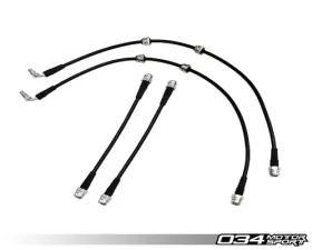 034 Motorsports Stainless Steel Braided Brake Line Kit Audi TT | RS3 2010-2013