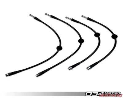 034 Motorsports Stainless Steel Braided Brake Line Kit Audi B8/B8.5 S4/S5 2010-2017 - 034-303-0014